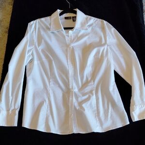East 5th Essentiaĺs Women's Elegant White Tuxedo Top